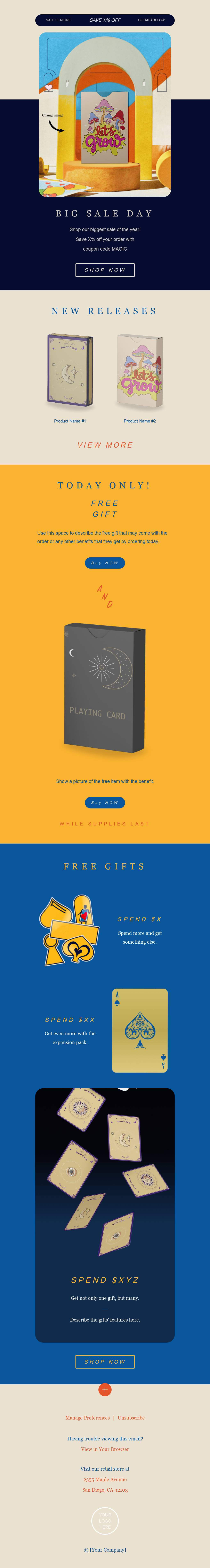 Featured product promo template