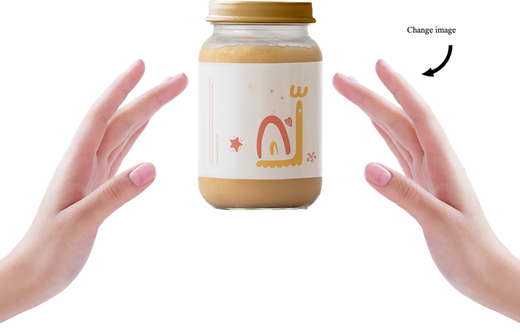 hand for peanut butter