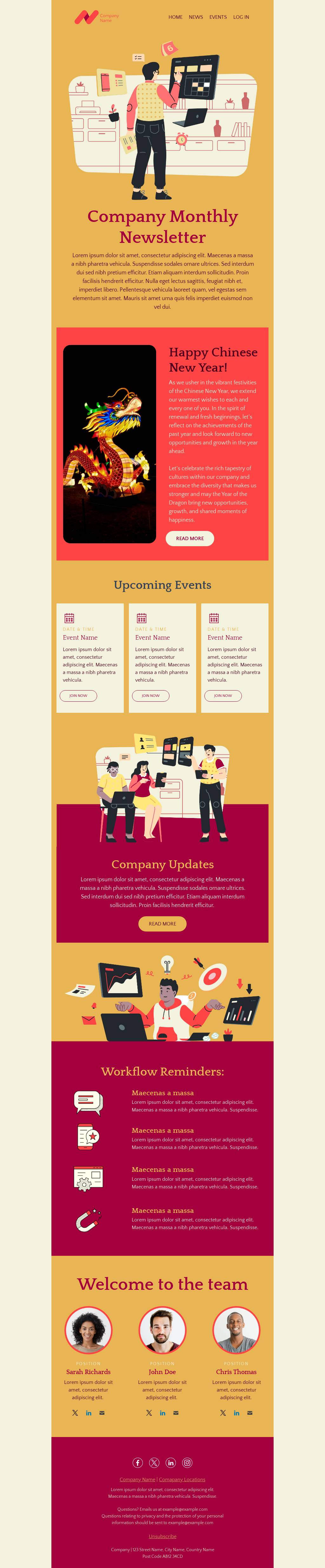 Company Newsletter - Chinese New Year