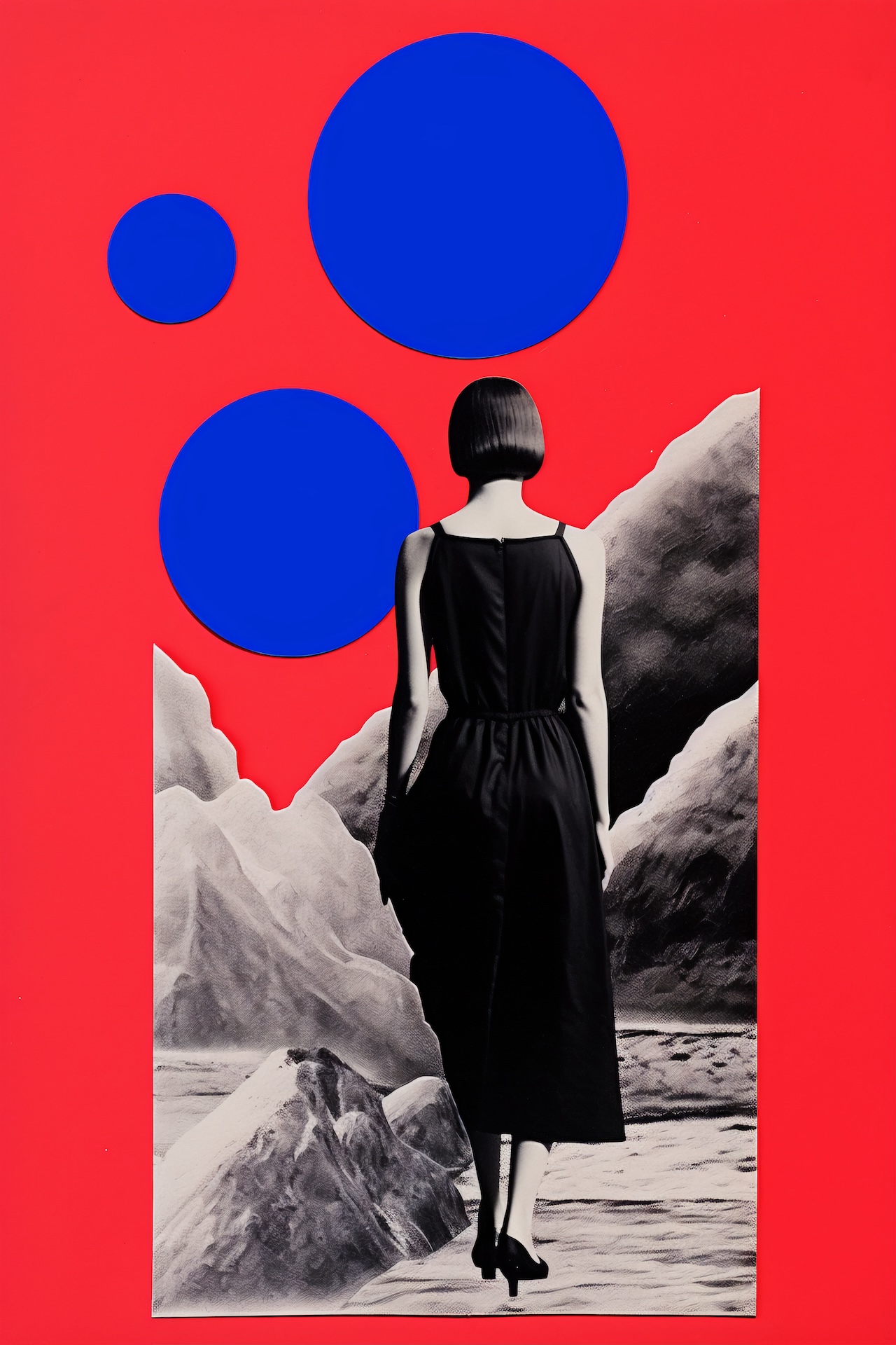 Girl with black dress