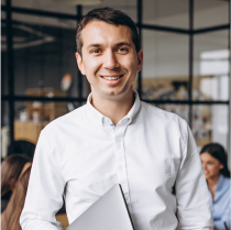 Man With White Shrit