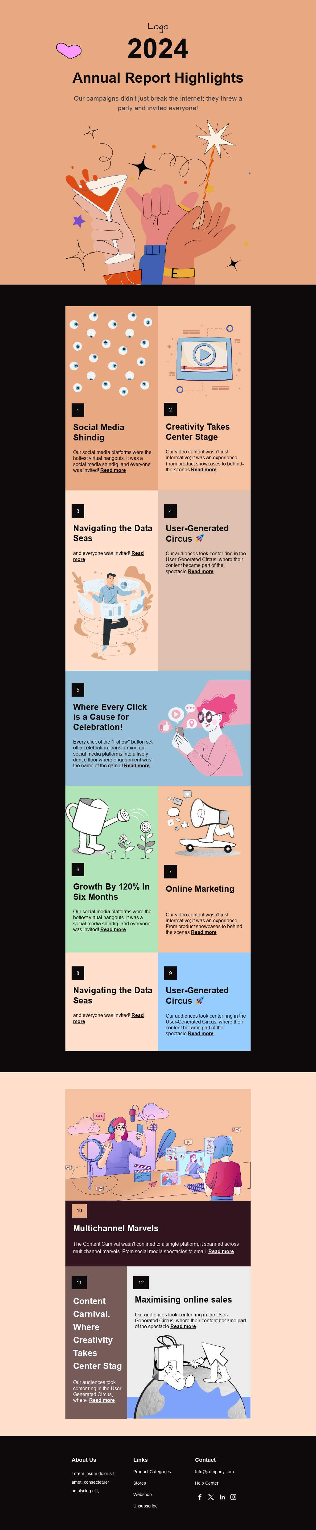 Agency Annual Report Highlights Email