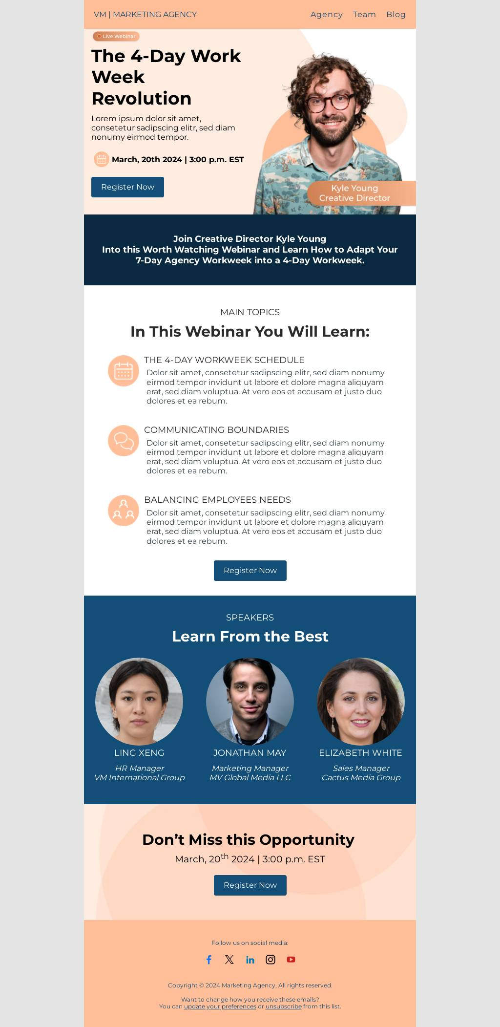 Agency Webinar Announcement Email