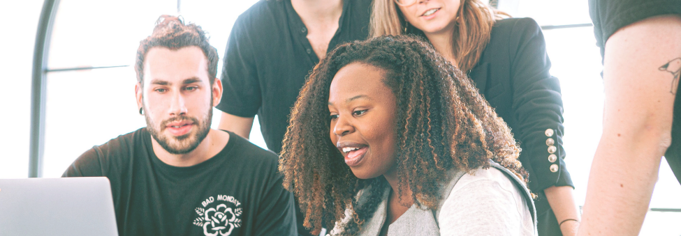 Woman Sharing Her Presentation with her Colleagues