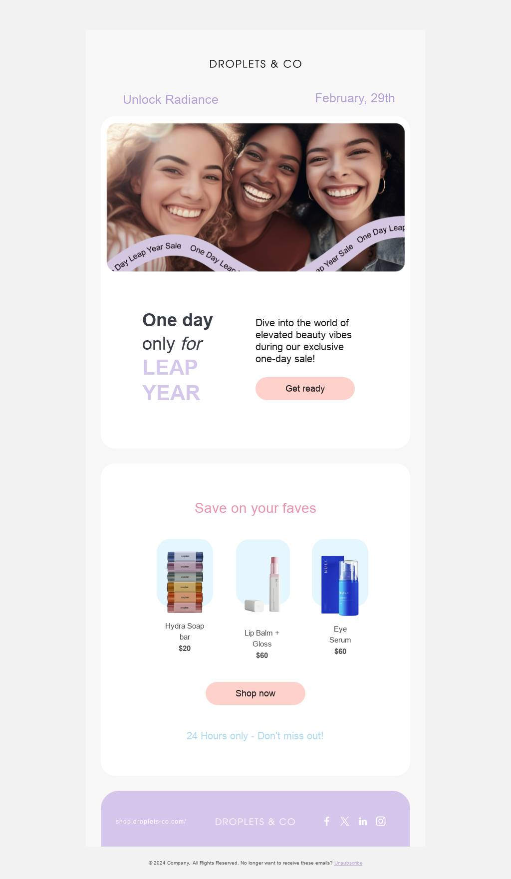 One Day Sale For Leap Year