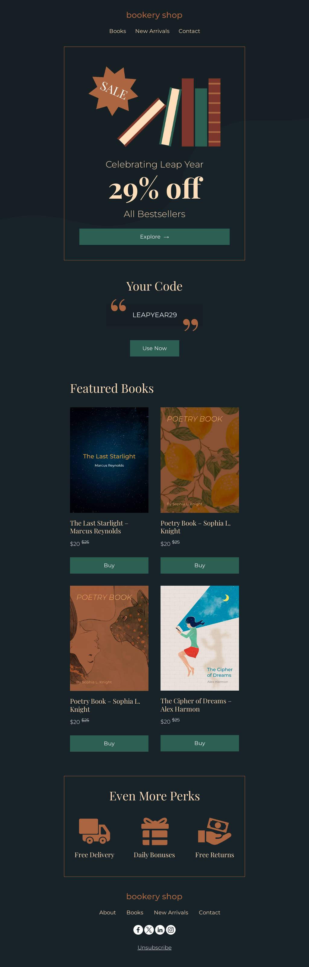 Leap Year 29% OFF All Bestsellers