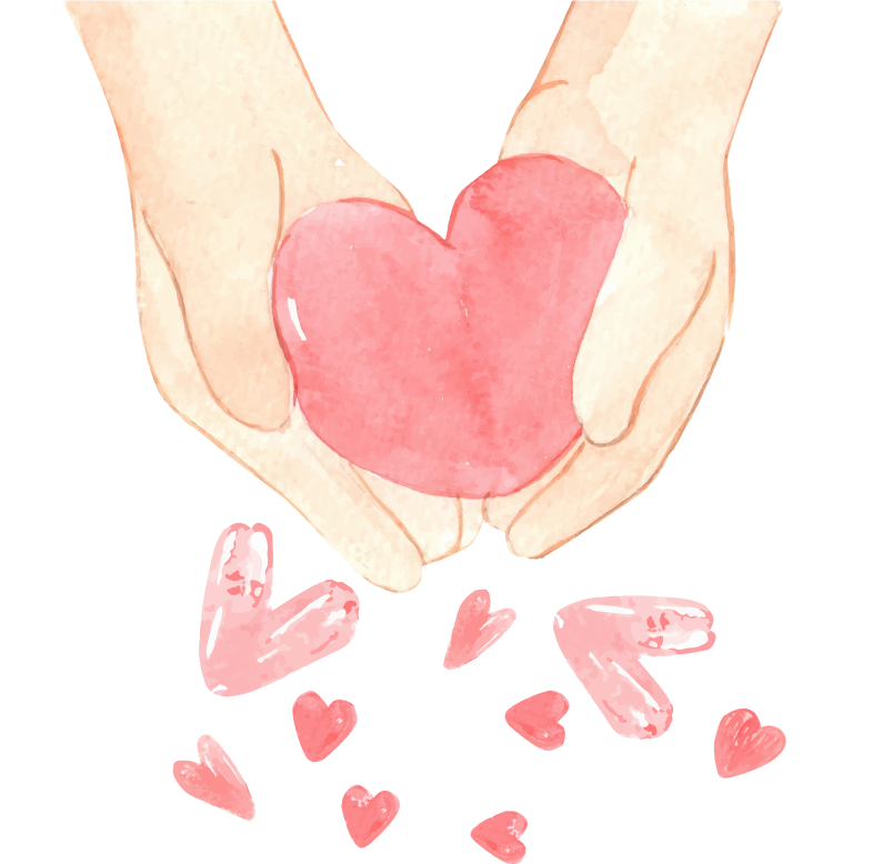 Hand with love