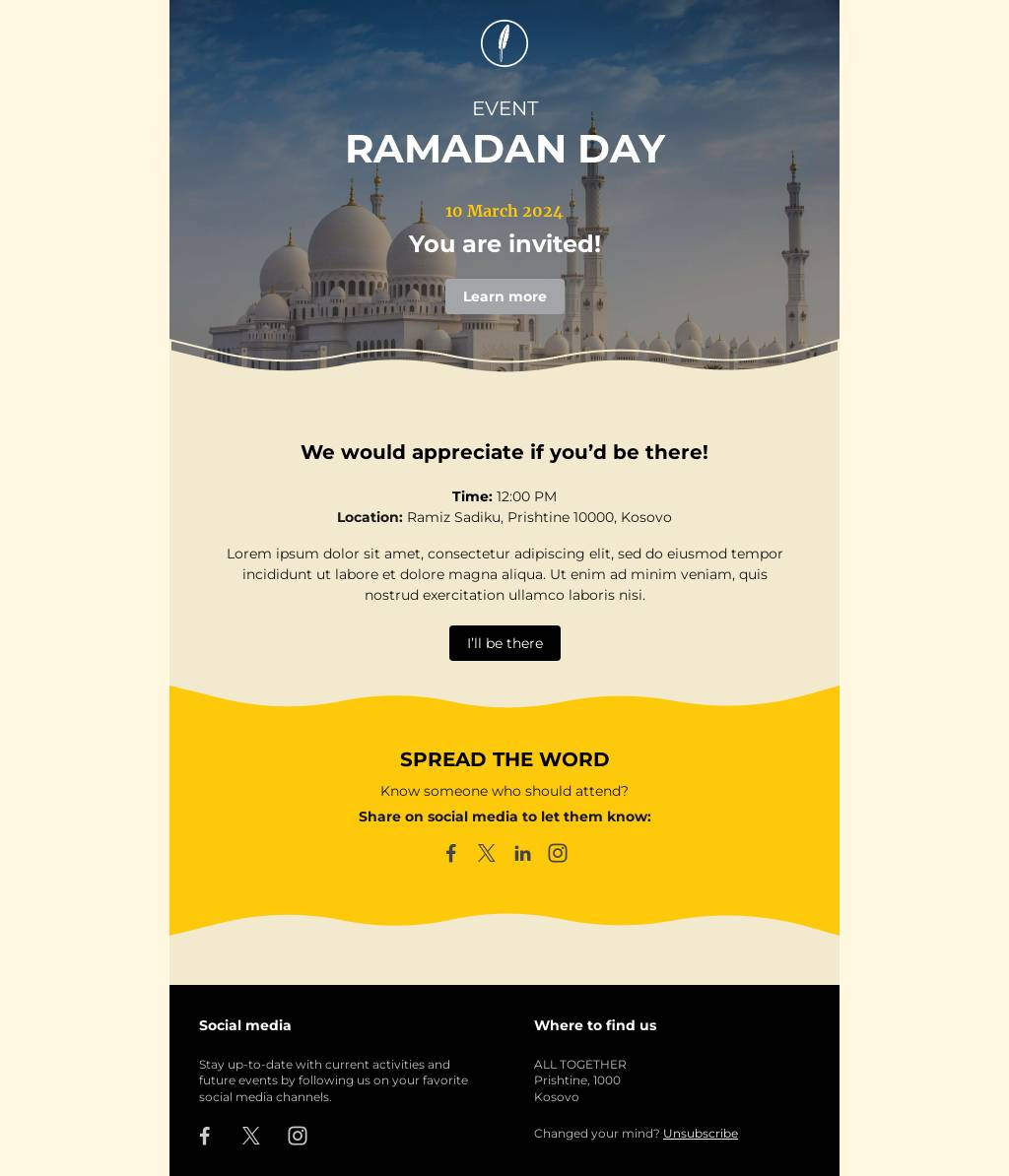 Ramadan Invitation