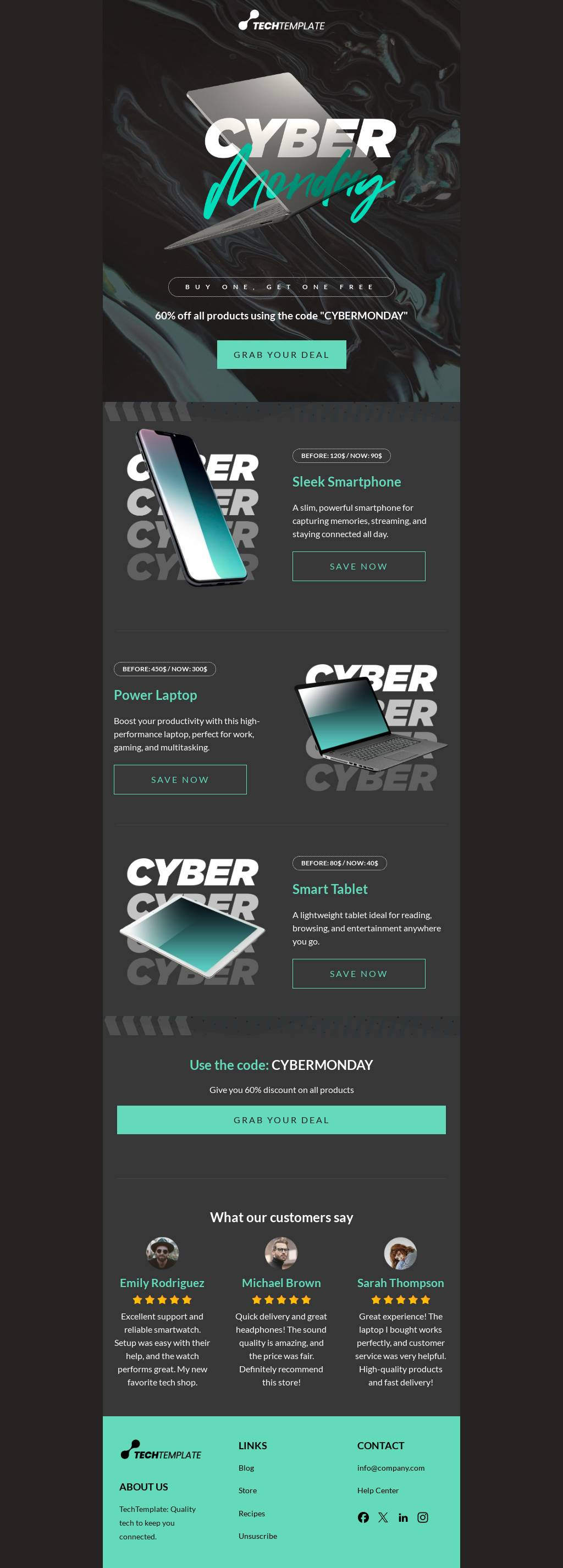 Cyber Monday - Buy One, Get One Free Promotion