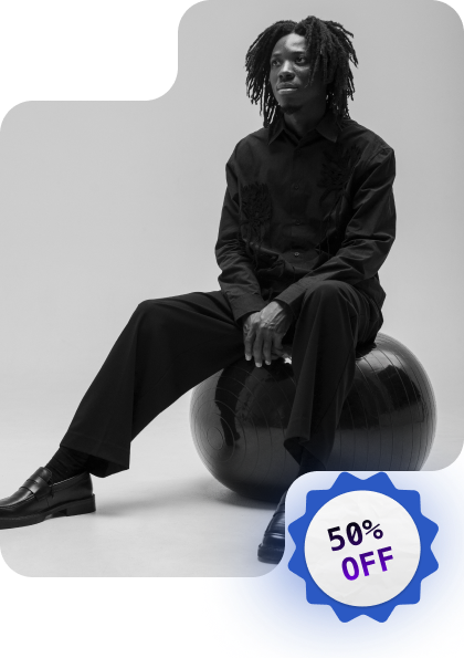 50% off clothing