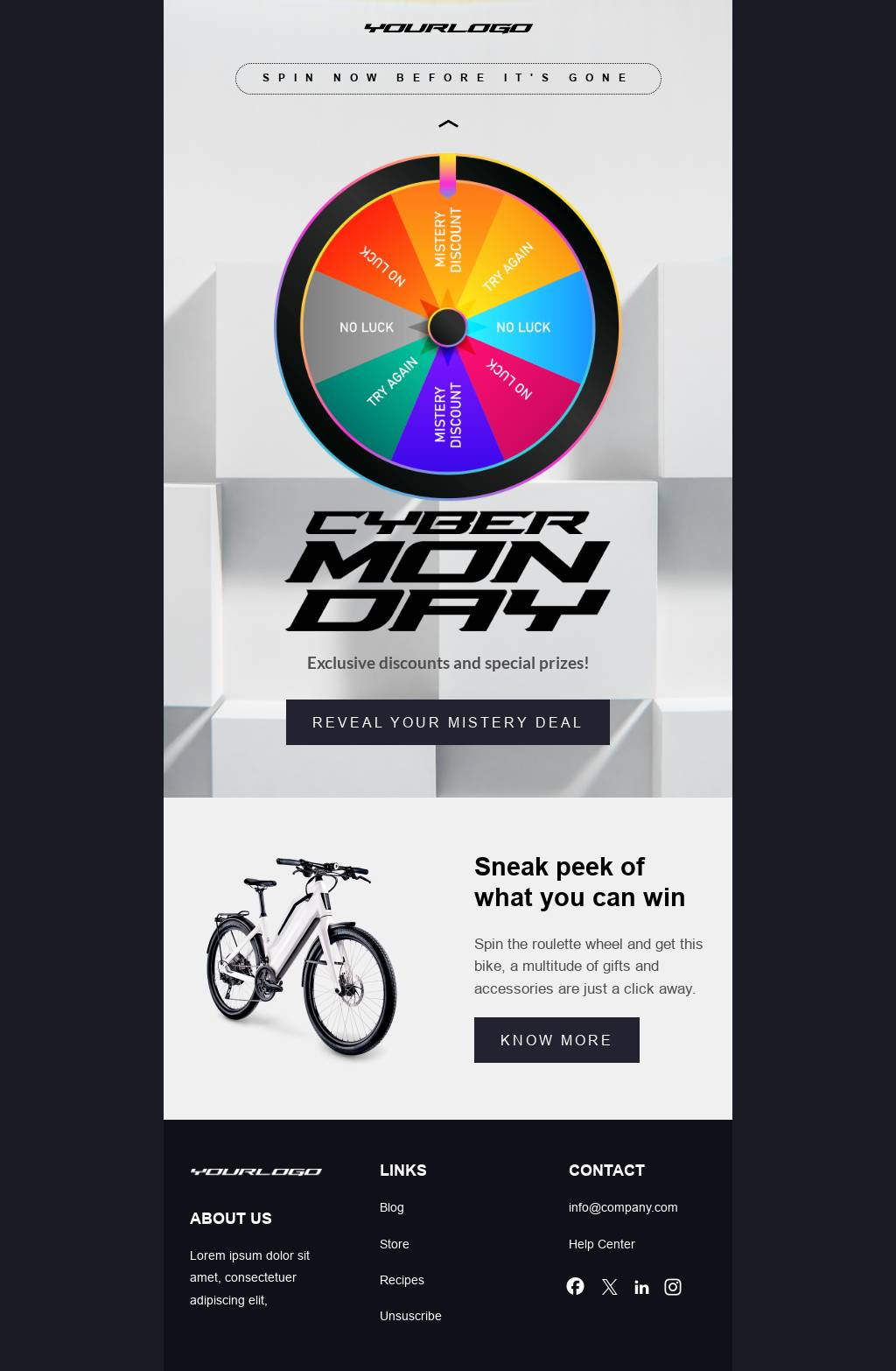 Cyber Monday – Mystery Discount