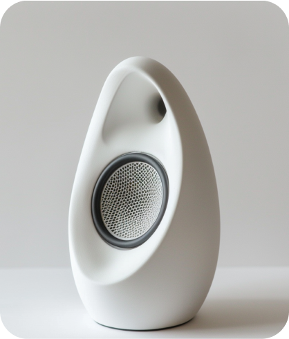 a white speaker
