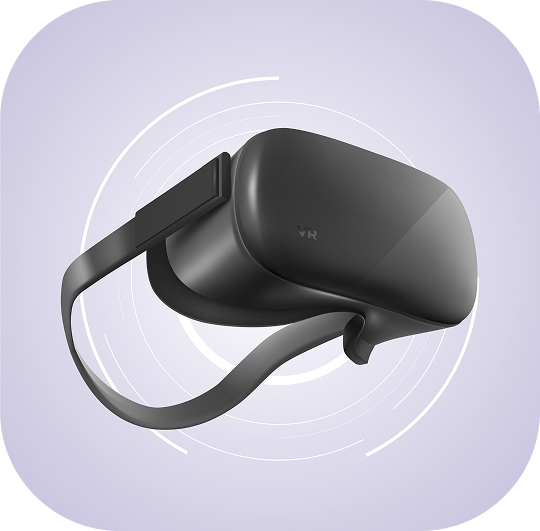 a black virtual reality headset