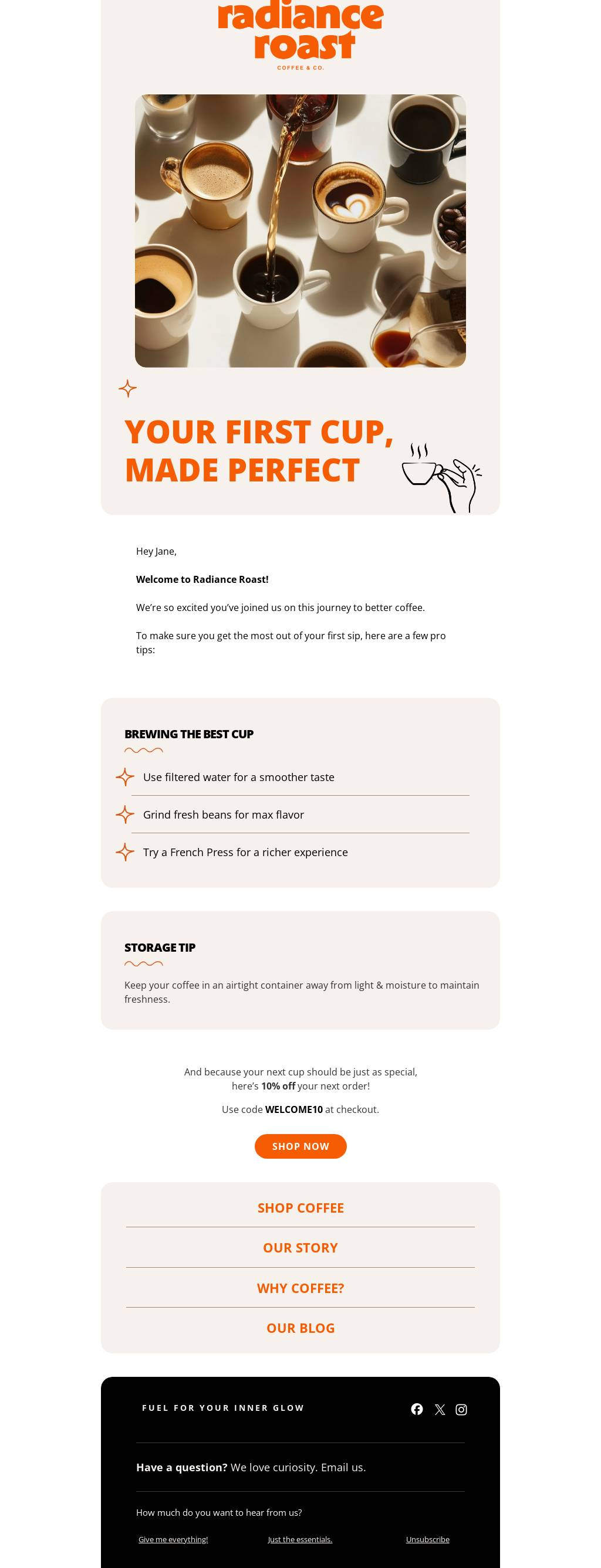 Welcome – Your Perfect Cup Starts Here