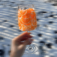 Social Image with Product on Glass