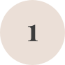 a number 1 on a blush circle