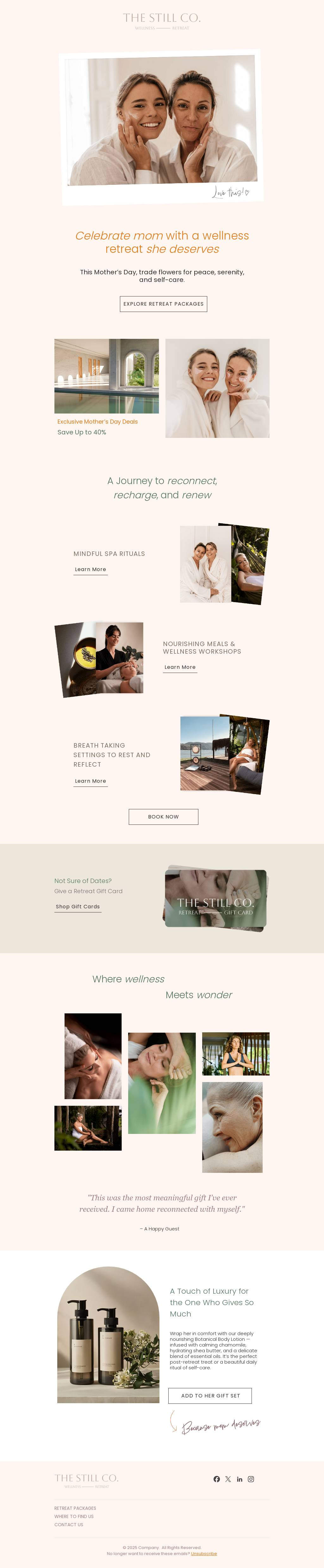 A Mother’s Day Gift of Wellness