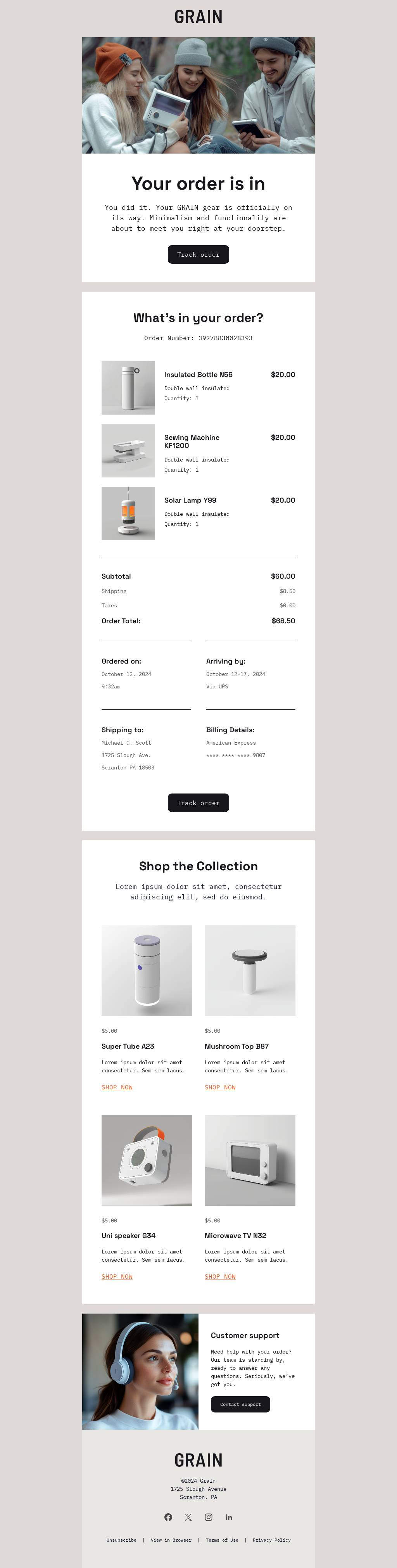 Order Confirmed – Thank You for Shopping!