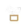 a white and tan thumb up symbol