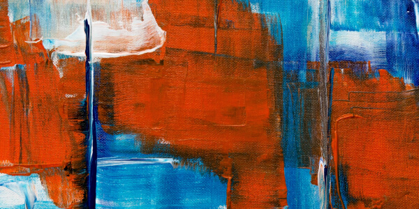 a close up of a painting
