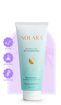 a white and teal sunscreen tube