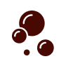 a group of red bubbles