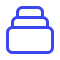 a blue and black logo