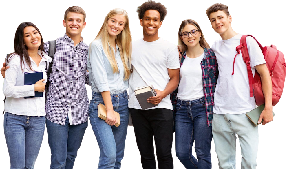 a group of people posing for a photo