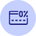 0% APR icon