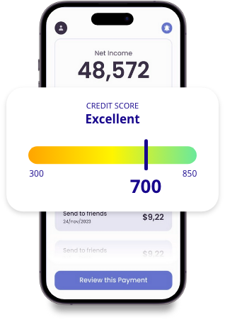 a cell phone with a credit score