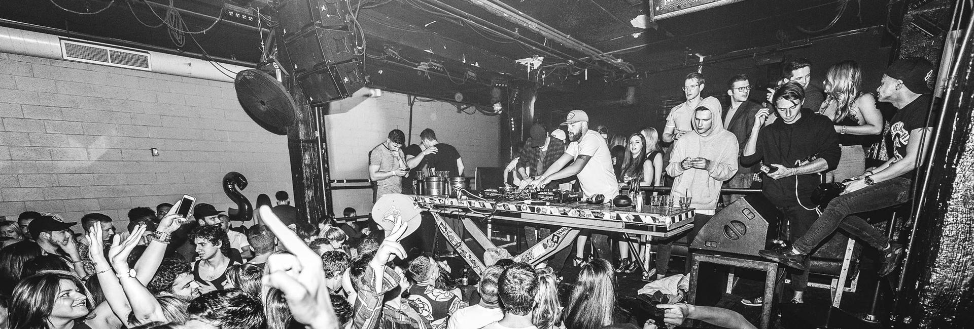 a group of people at a party