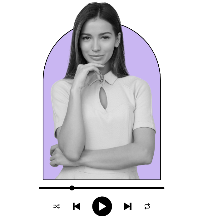 a woman looking at the camera